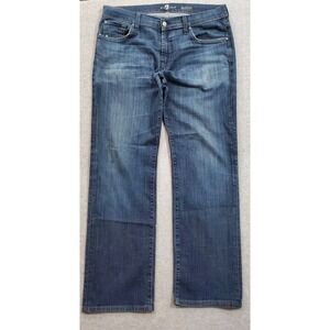 7 For All Man Kind‎ Austyn Men Jeans Size 36 Stretch Relaxed Straight Dark Denim